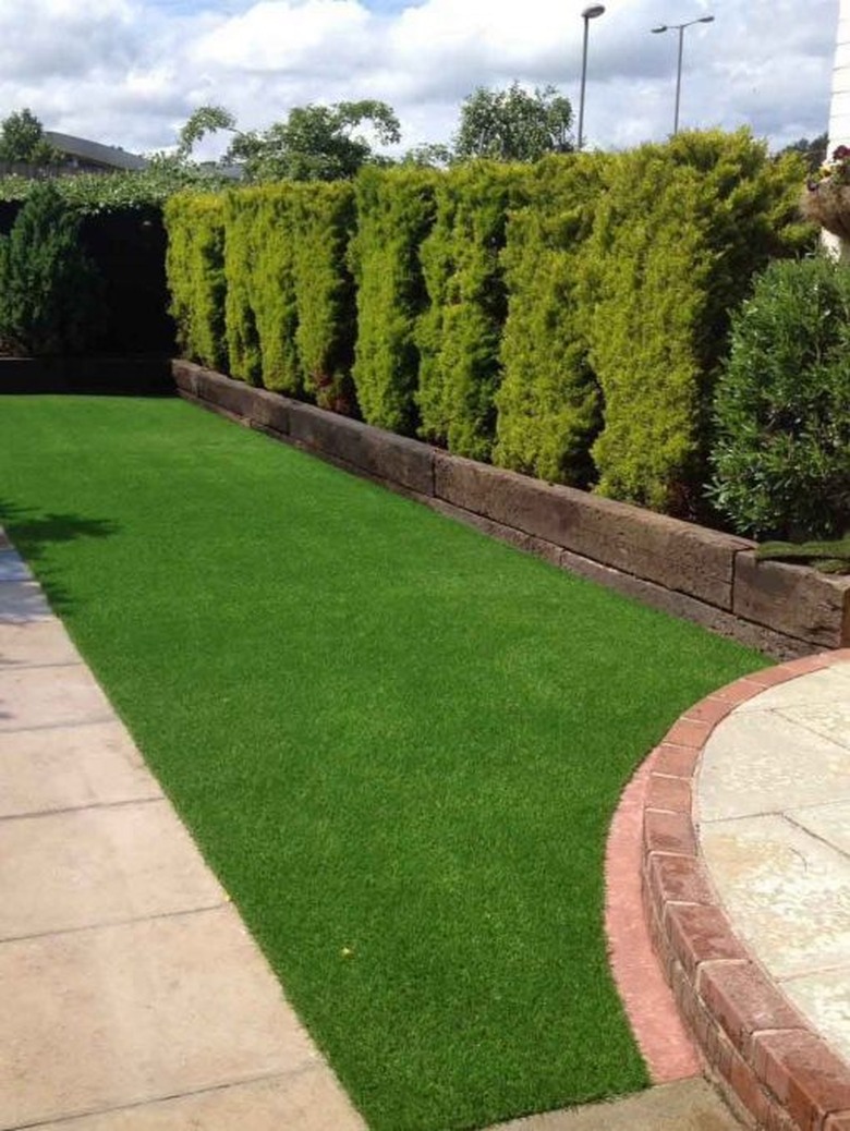 An artificial lawn in England.