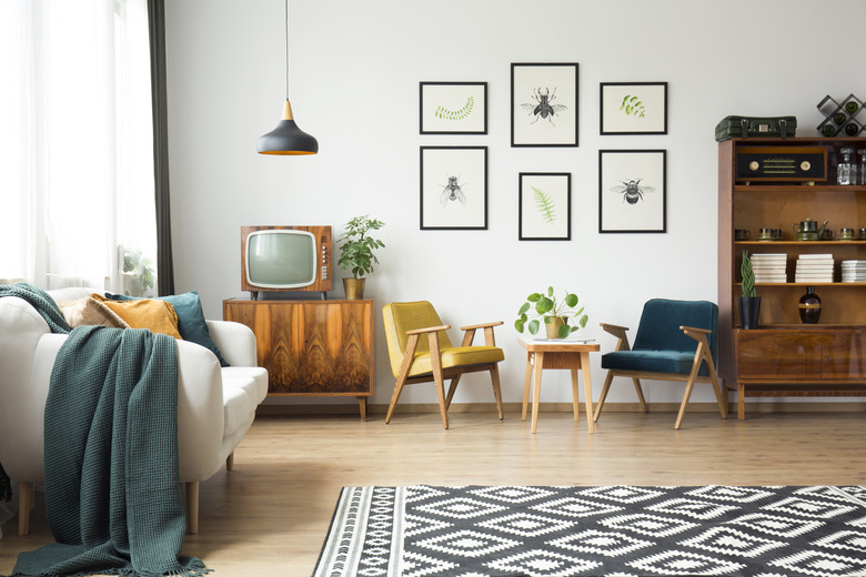 Vintage furniture in a loft