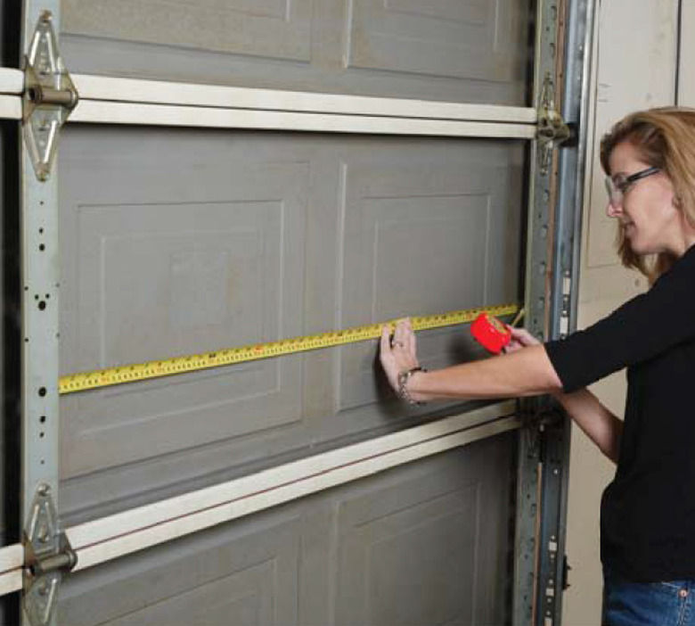 Measuring for insulation.