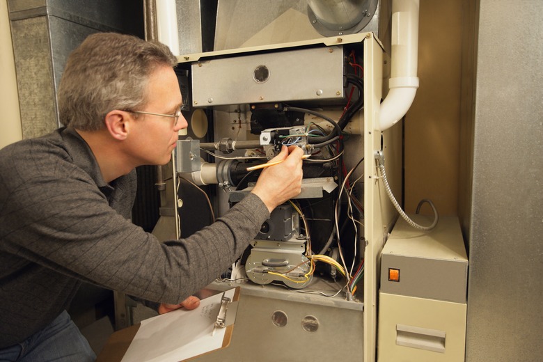 Checking the furnace