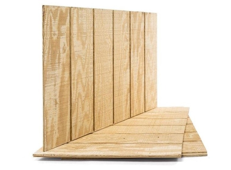 T1-11 plywood siding panels.