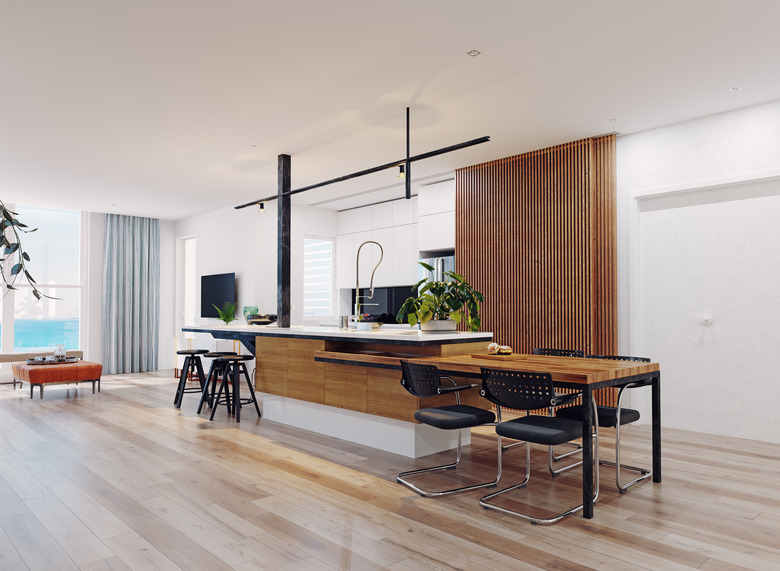 modern kitchen interior.