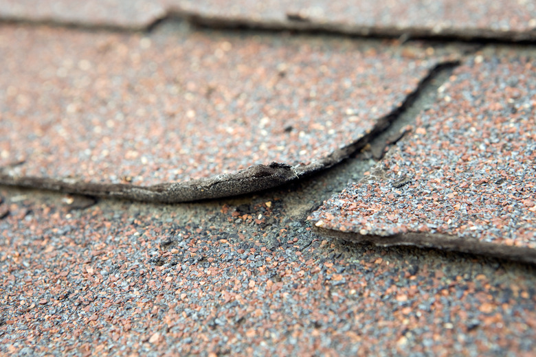 Weathered and Damaged House Shingle