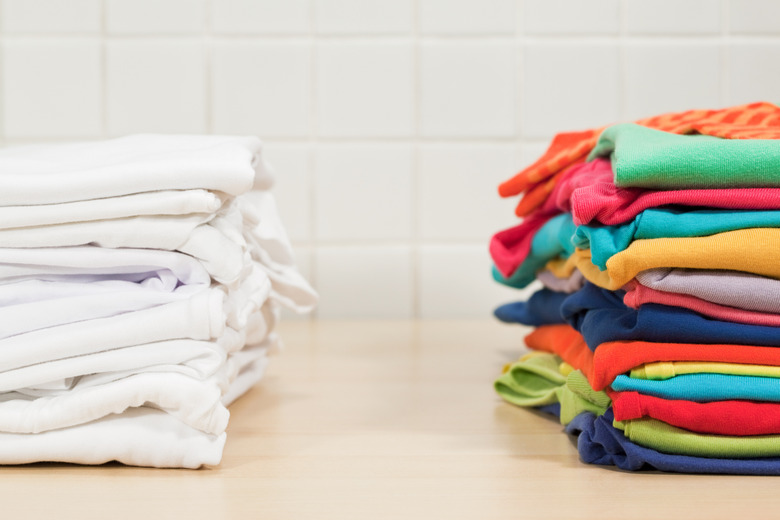 Piles of clean laundry