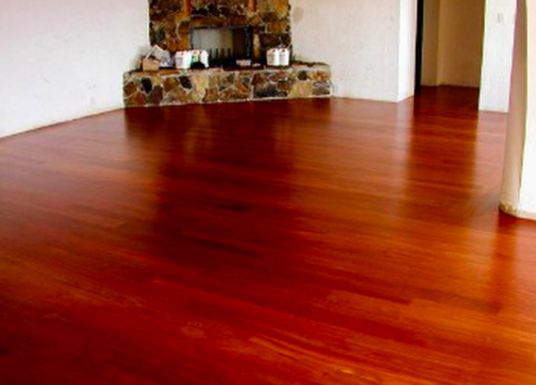 Santos mahogany flooring.