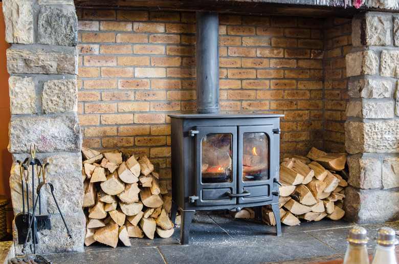 Old-fashioned Wood Burning Stove