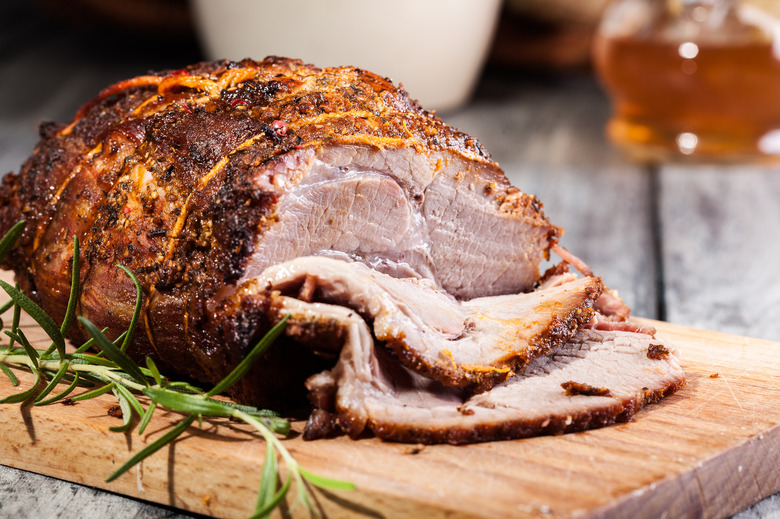 Roasted shoulder of pork