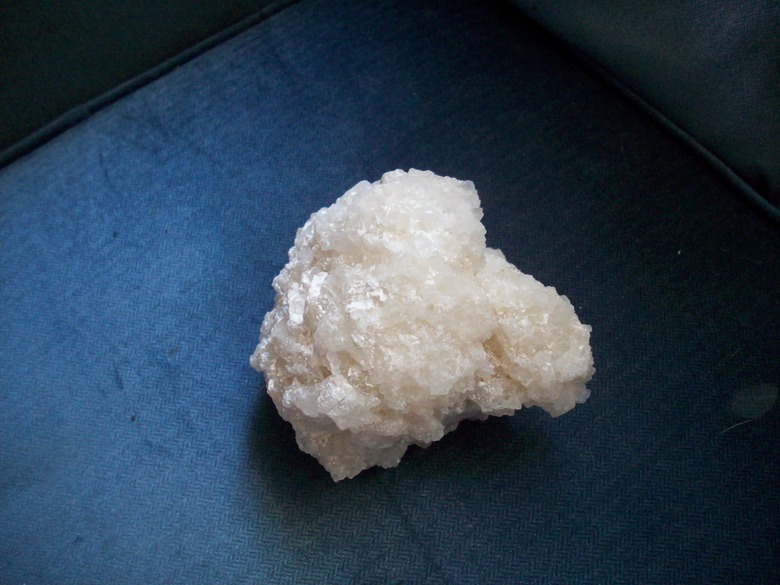 Crystalized borax.