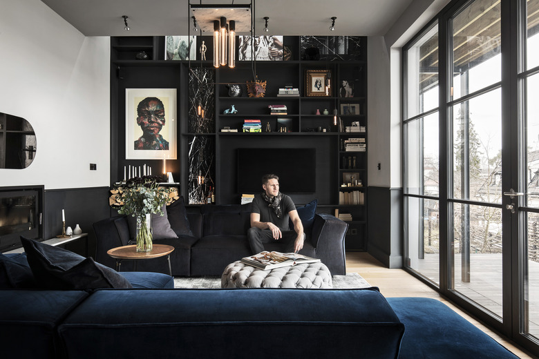 industrial style living room of Buster + Punch founder Massimo Minale