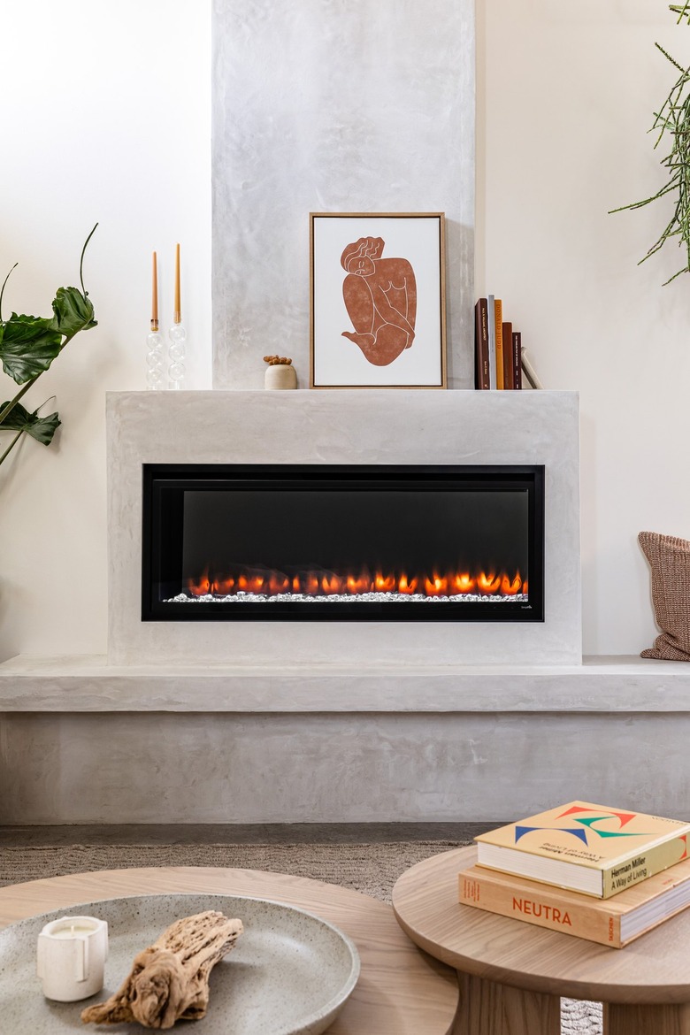 modern electric fireplace