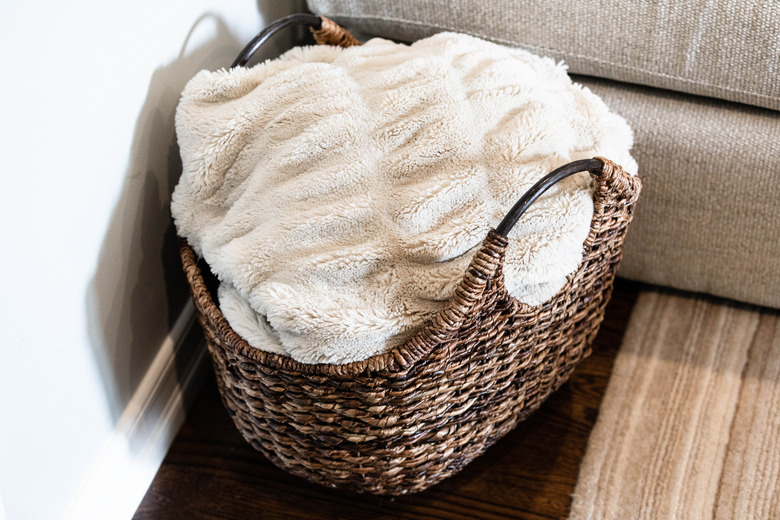 blanket in a basket