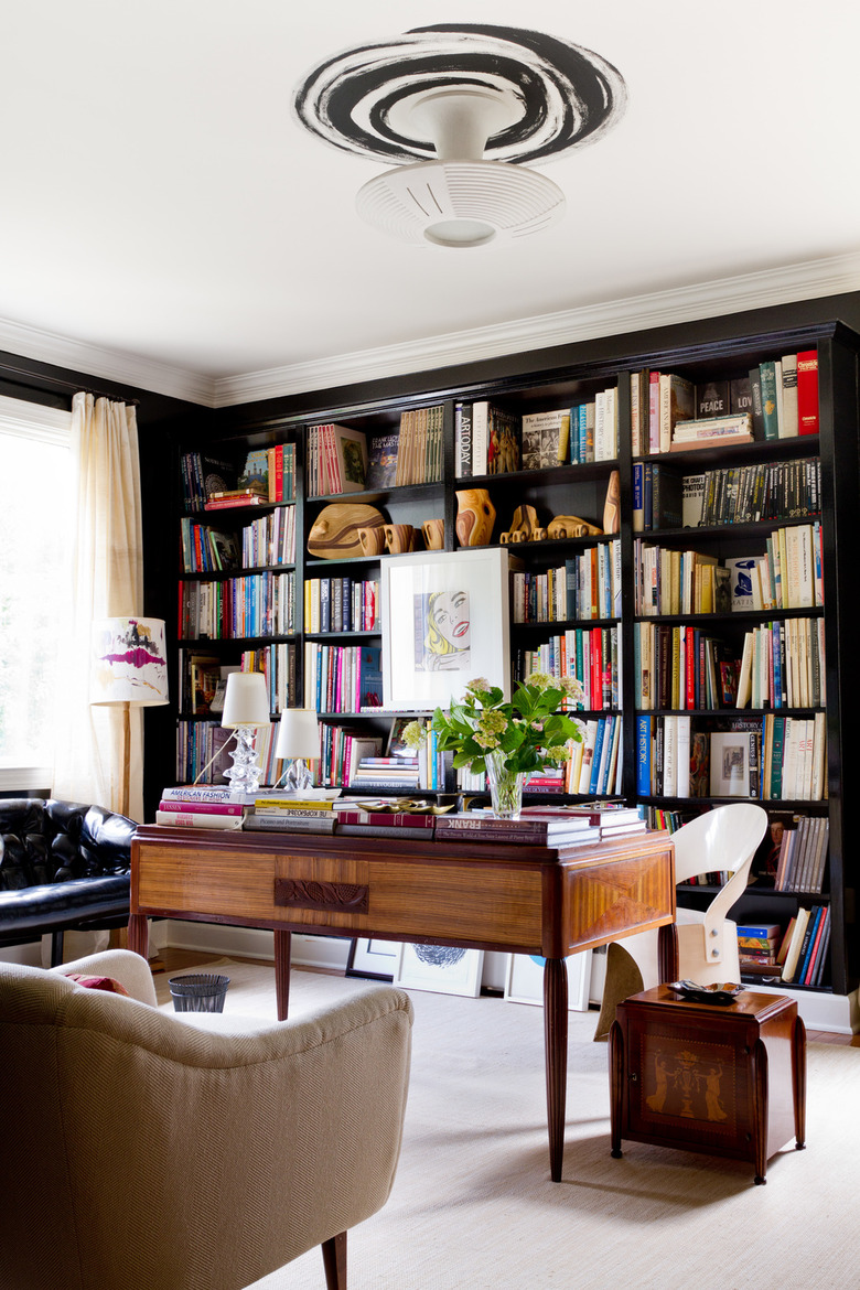 built-in bookcase