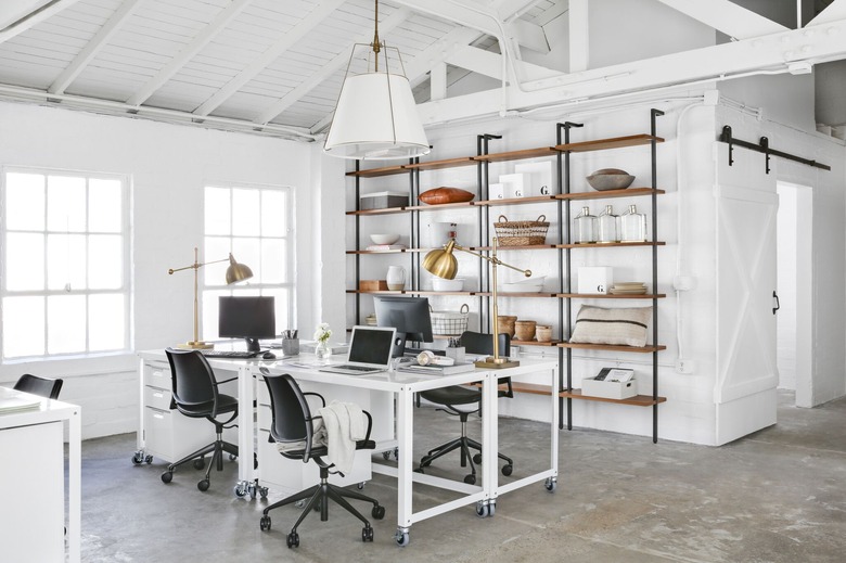 bookcase in office