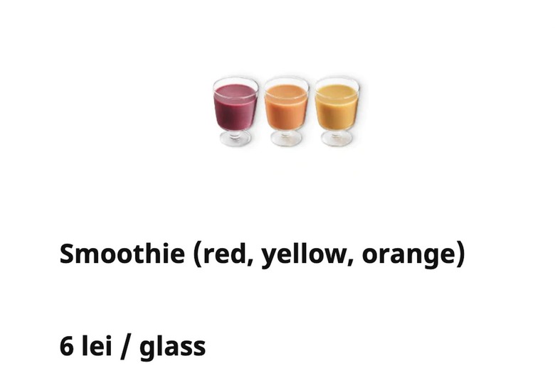 IKEA Romania smoothie trio