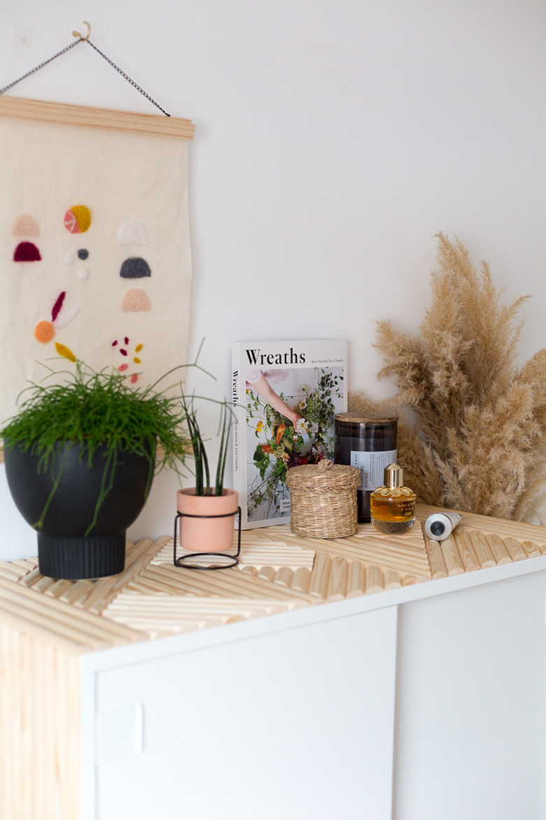 IKEA Hack: Small Bedroom Storage with Wooden Detail