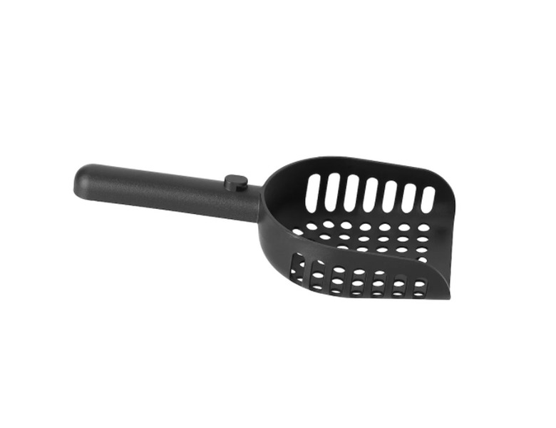 black cat litter scoop