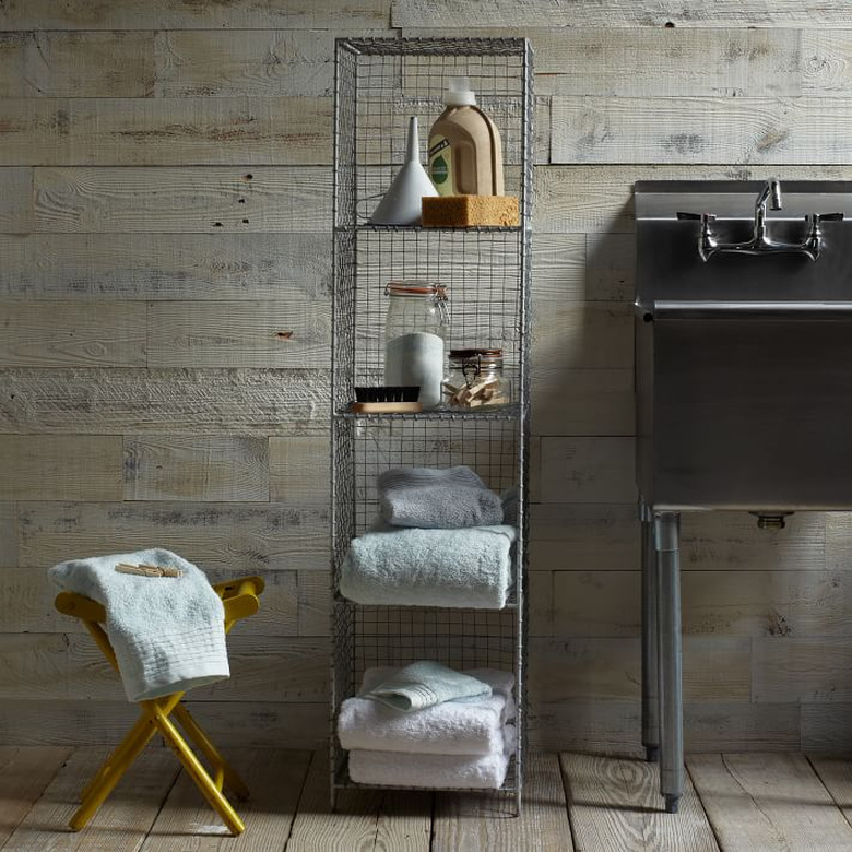 Industrial Bathroom Storage with industrial wire storage cabinet