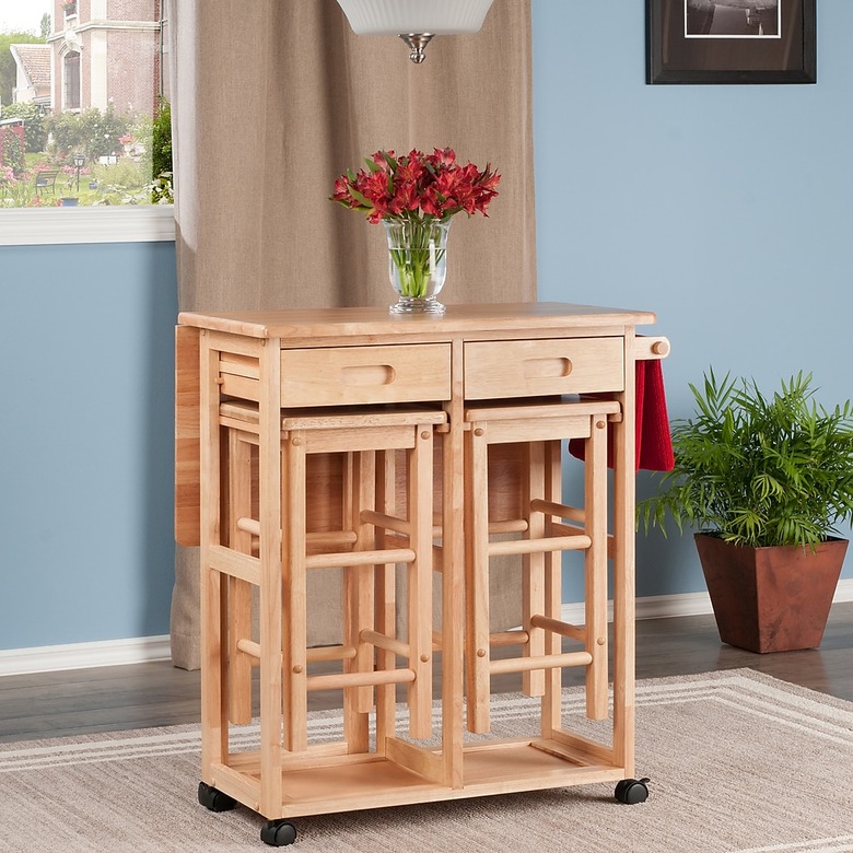 modular kitchen island table with stools