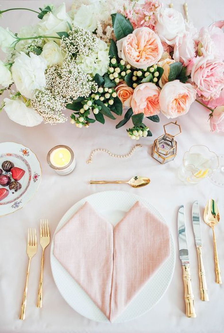 Valentine's day tablescape