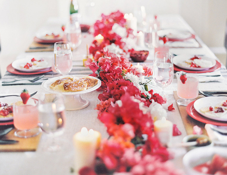 Valentine's day tablescape