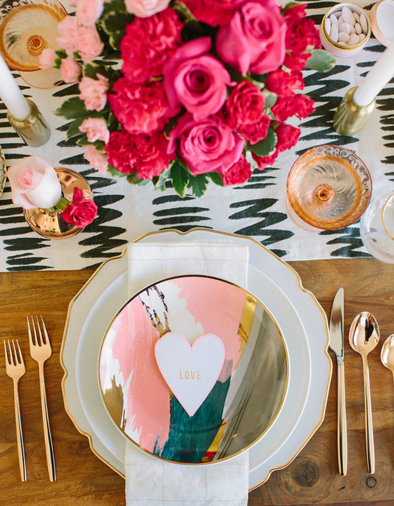 Valentine's day tablescape