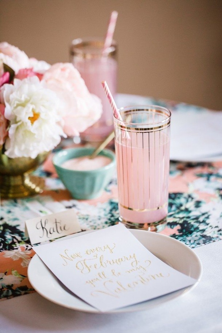 Valentine's day tablescape