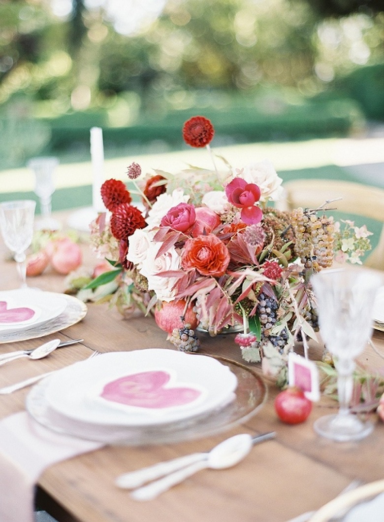 Valentine's day tablescape