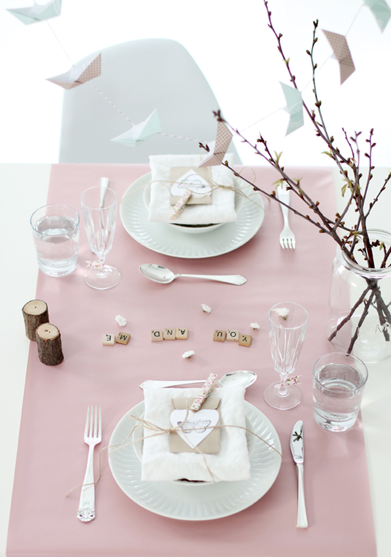 Valentine's day tablescape