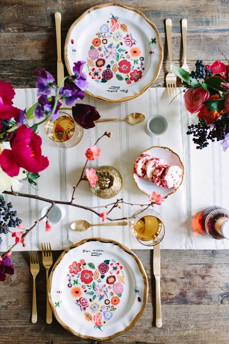 Valentine's day tablescape