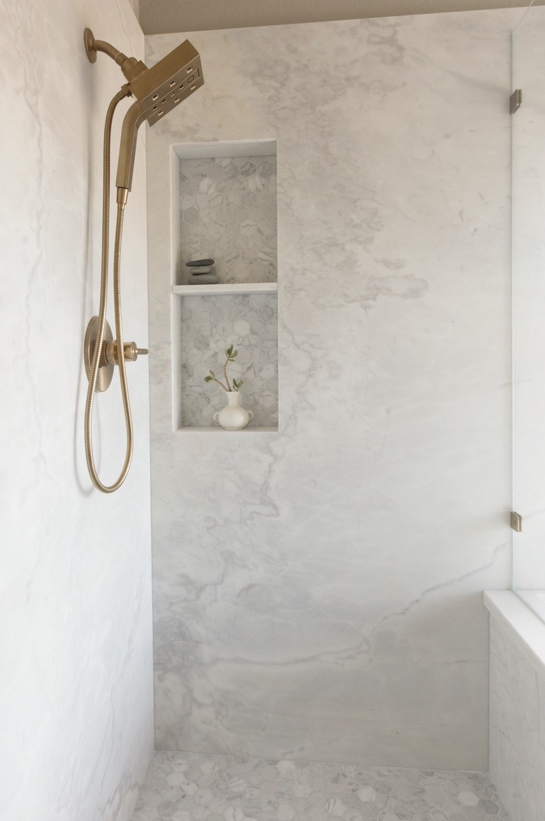 Marble shower bathroom trend