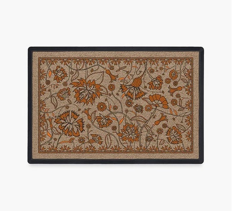 Iris Apfel Spring Has Sprung Burnt Orange Doormat