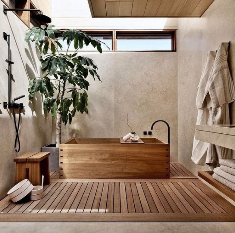 Japanese-inspired bathroom