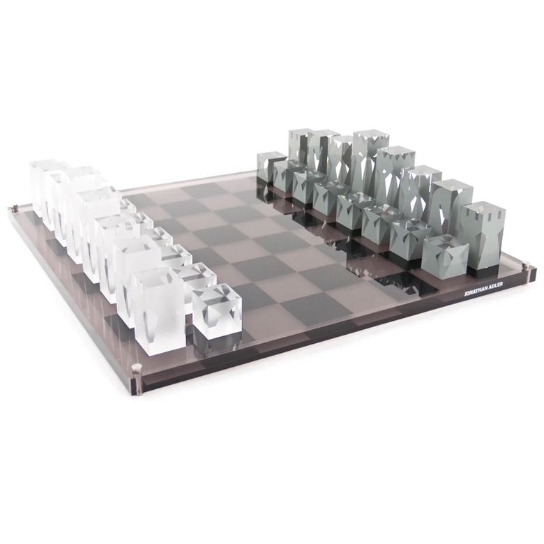 acrylic chess set