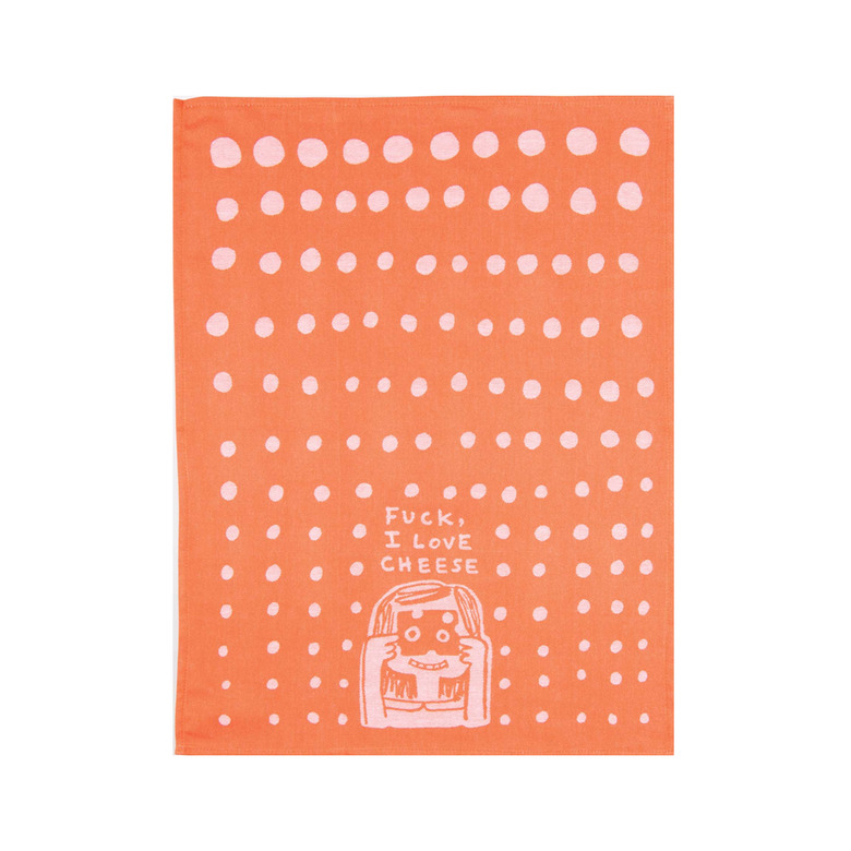 Blue Q F*ck, I Love Cheese Woven Dish Towel