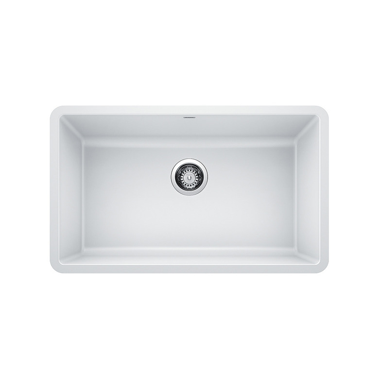 white undermount sink