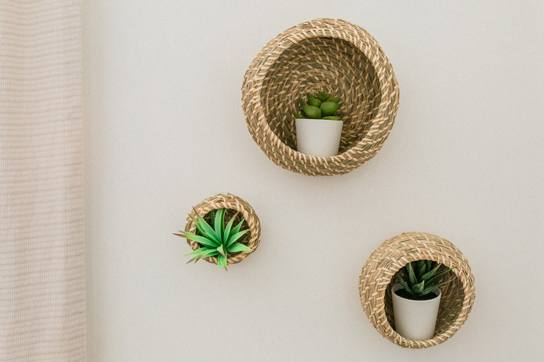 Turn IKEA baskets into plant holders!