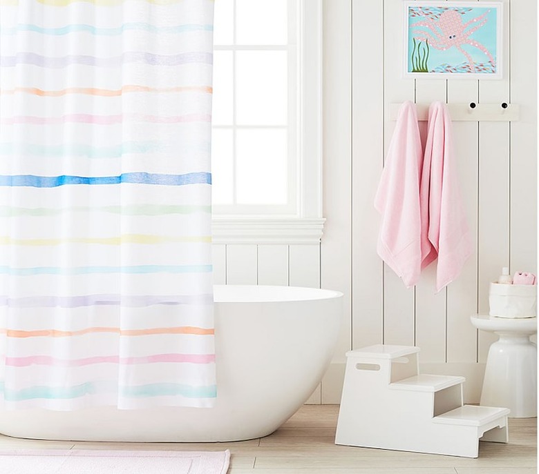 rainbow shower curtain