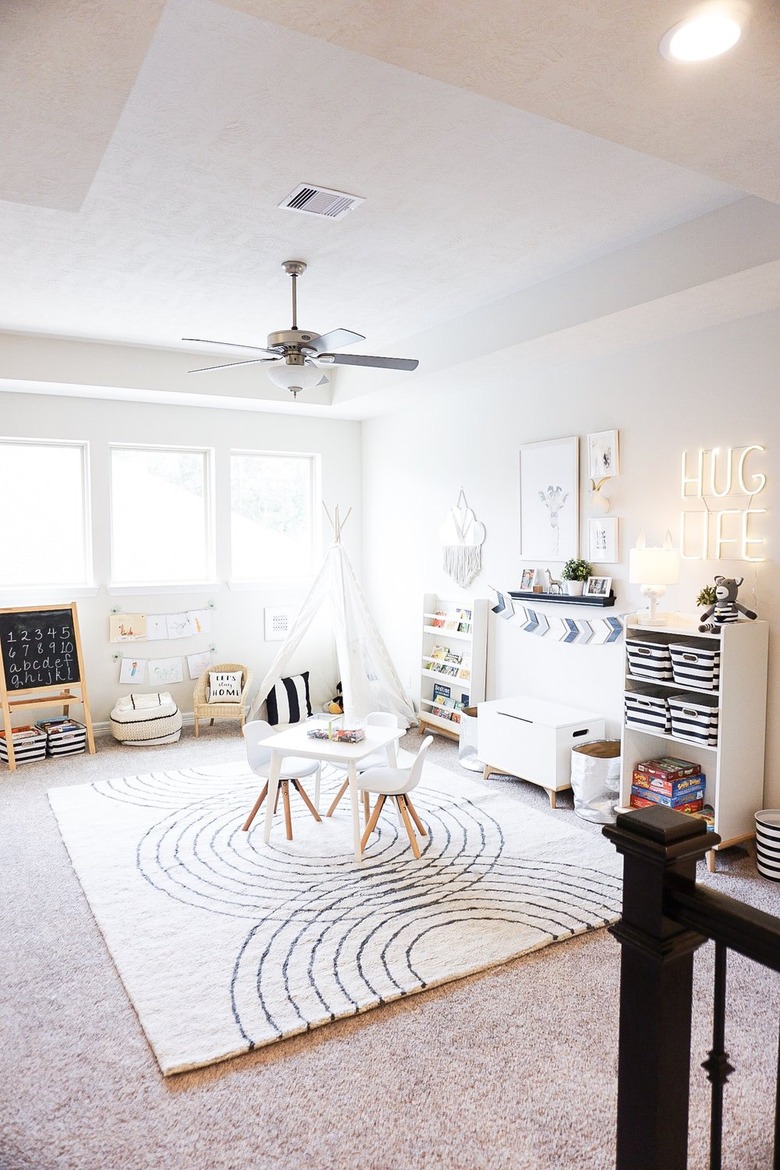 White kids' playroom ideas