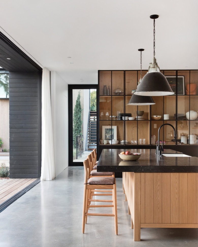 kitchen accent wall storage cabinet