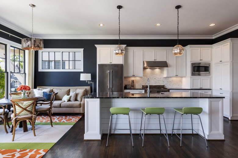 Modern interior kitchen with dining nook