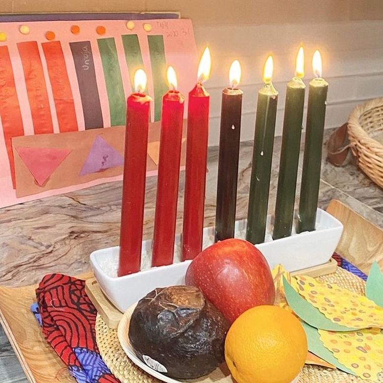 kwanzaa kinara decor kids craft