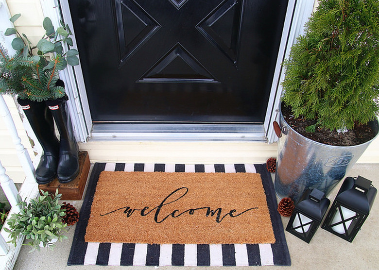 layered doormat