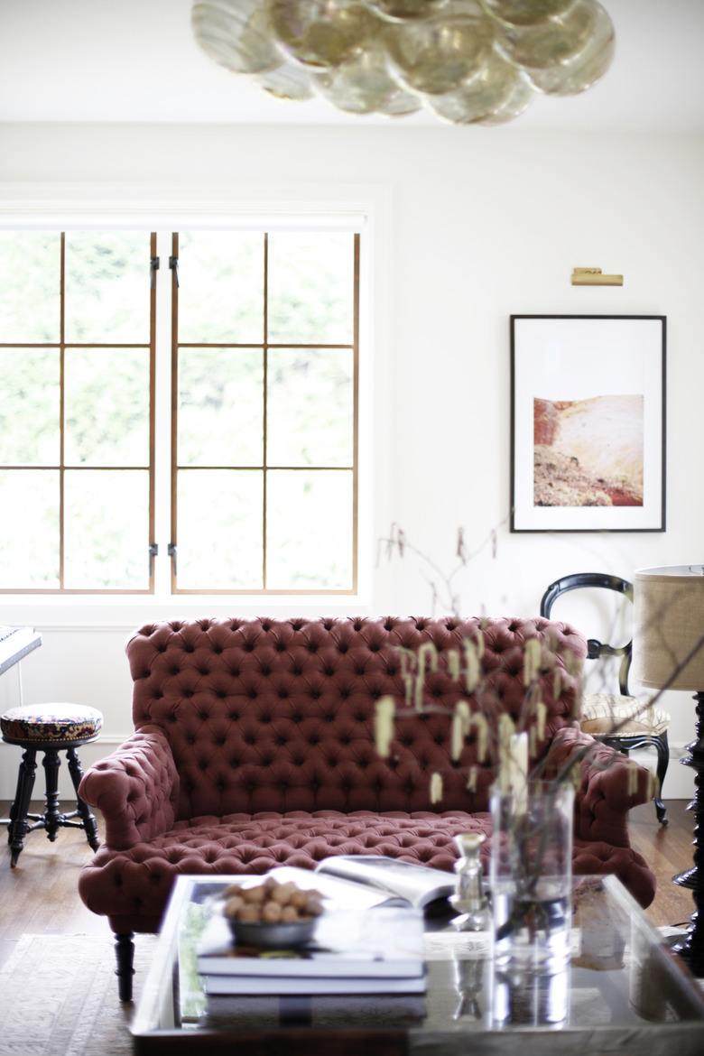 Wall sconce in the living room