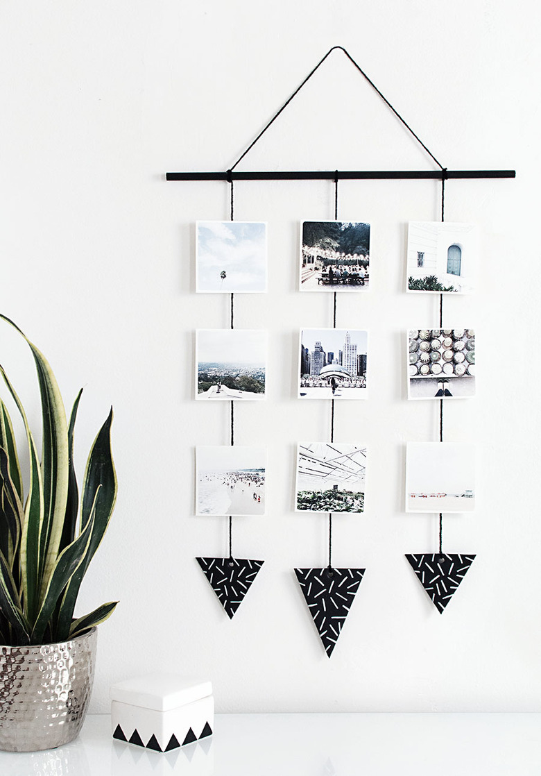 diy photo wall hanging