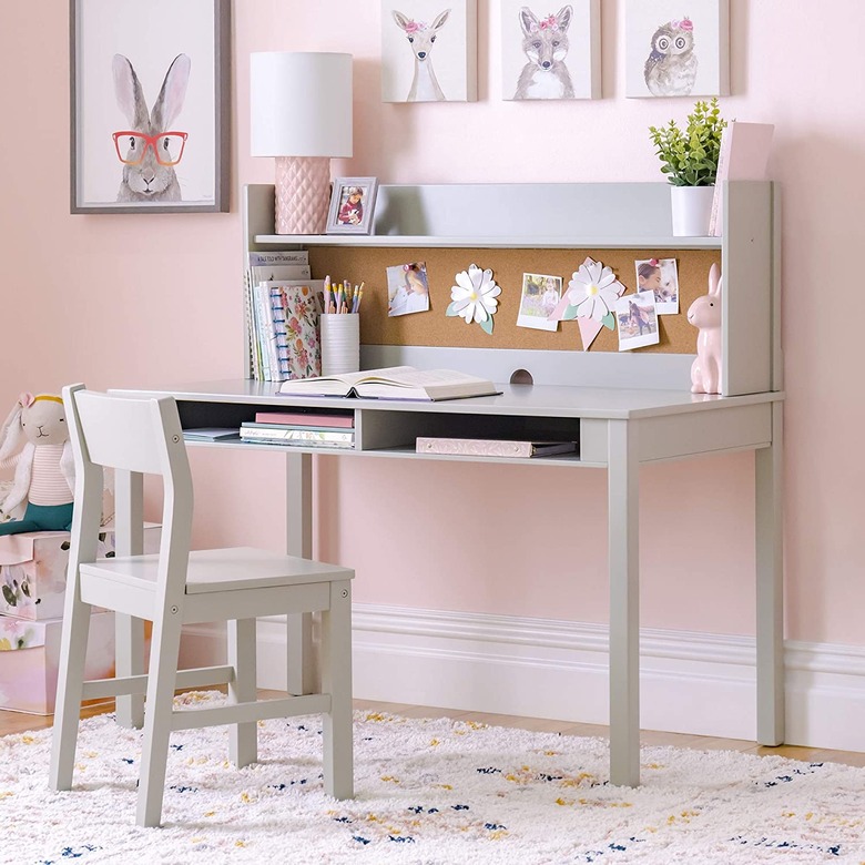 Martha Stewart Living and Learning Kids' Desk with Hutch and Chair Set