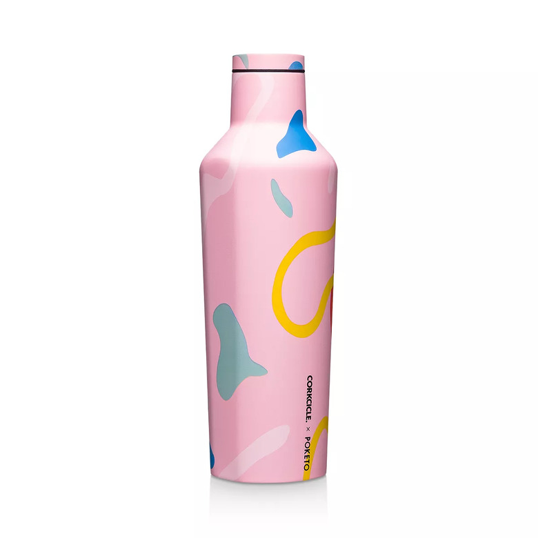 multi-colored water bottle