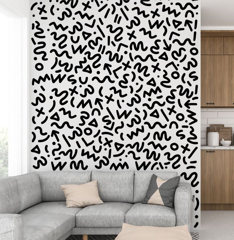 memphis style removable wallpaper