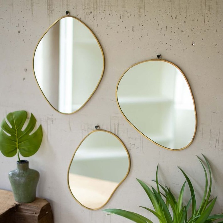 3 amoeba shaped mirrors