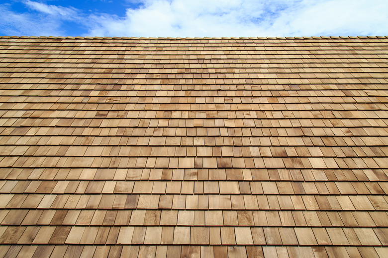 Wooden roof Shingle texture