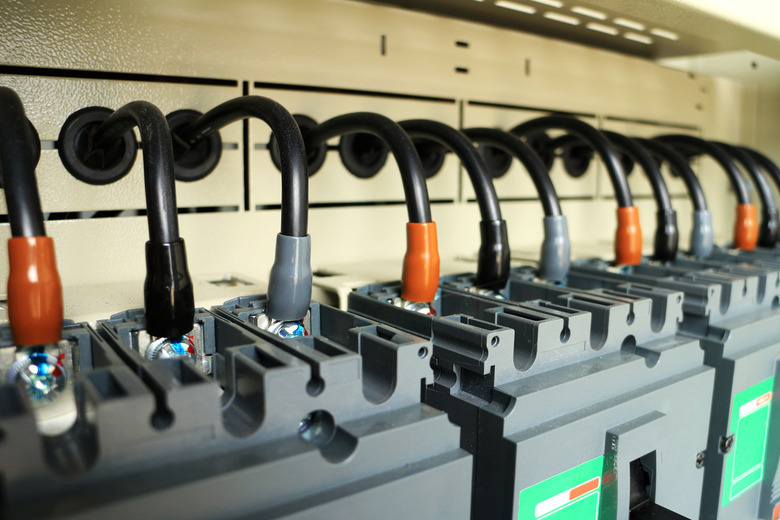 Cable Connection Circuit Breakers inside Switchboard